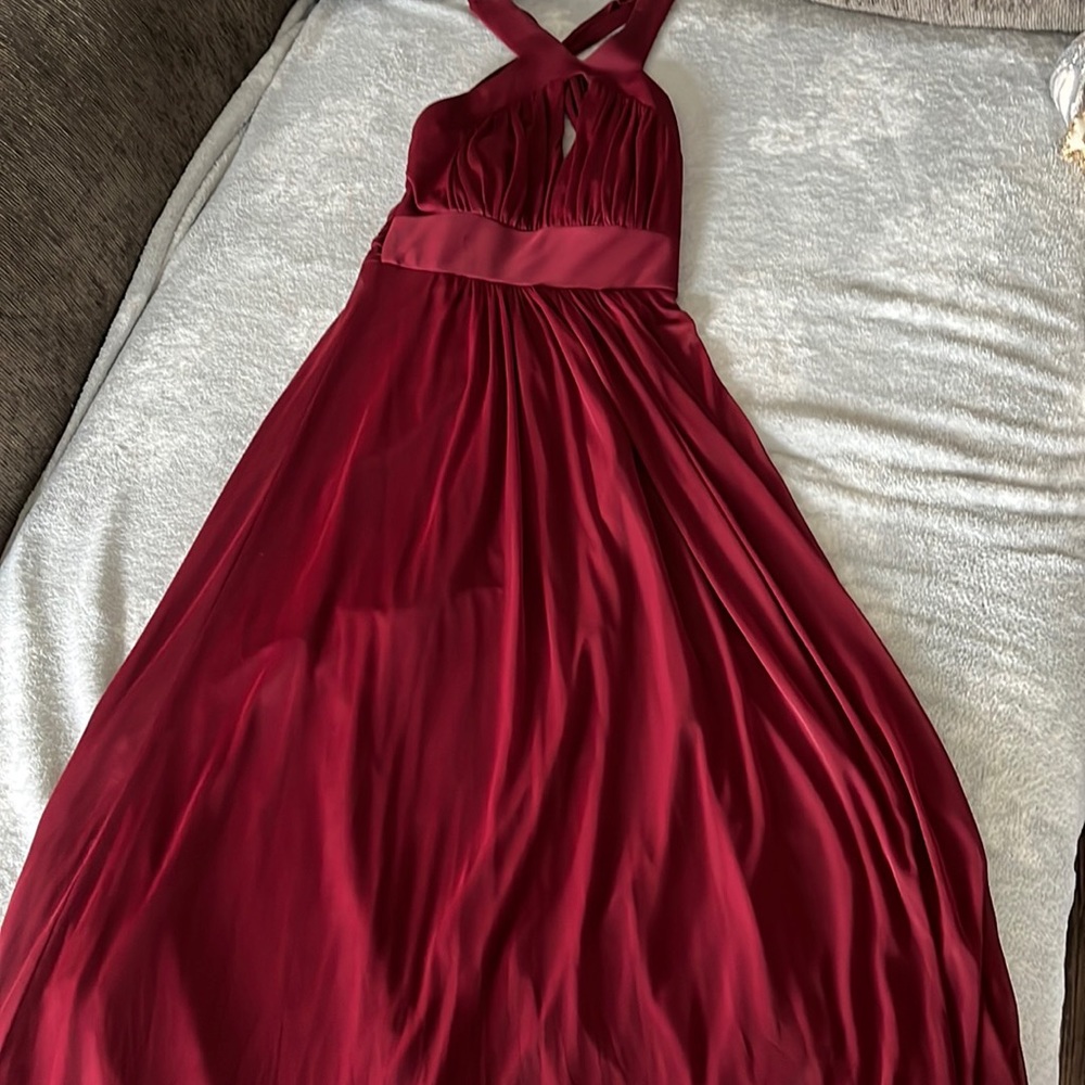 Windsor, long burgundy dress, size 3/4